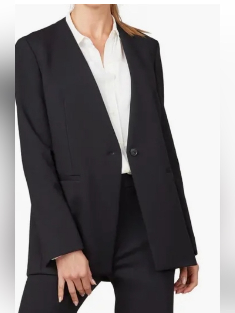 SPANX Black Single-Button Blazer